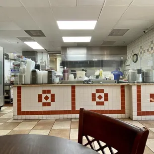 The  food counter is now located in the front