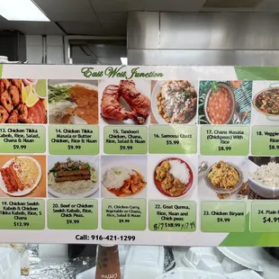 Menu as of Nov '22