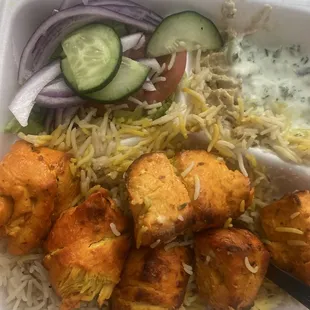 Chicken Kabob Plate