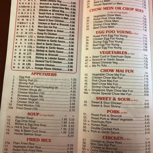ZOOM OUT! Updated menu as of 7/28/2018