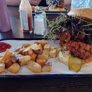 The chix sandwich... Yum!
