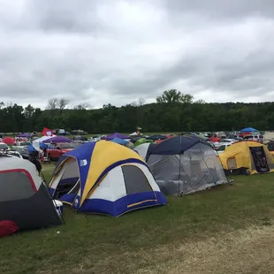 The camping looked like a lot of fun.