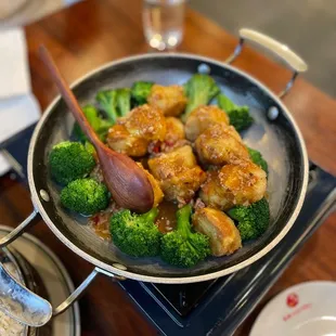 E20Griddled Egg Tofu with Minced Pork