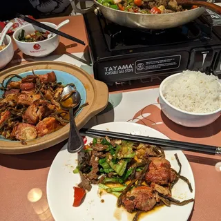 Griddled Cumin Beef with Leek