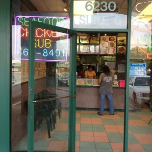 outside