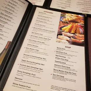Appetizer menu!
