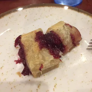 Warm cherry dessert ~ pretty good