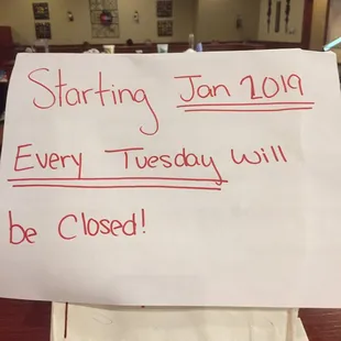 New Hours