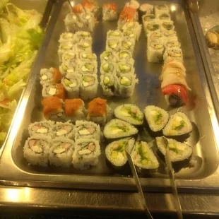 One of Two Sushi Sections