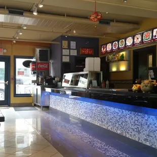 Front area with tables. Very clean and put together. Wouldn't mind eating here.