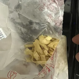 Wonton strips