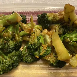 Brocolli from beef dish