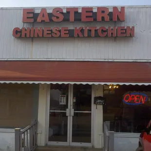 the front of the restaurant