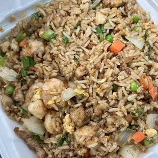 Eastern Special Fried Rice (chicken, shrimp and pork) requested no bean sprouts