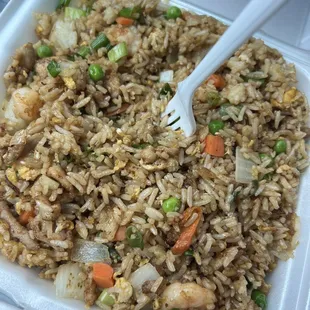 Eastern Special Fried Rice (chicken, shrimp and pork) requested no bean sprouts