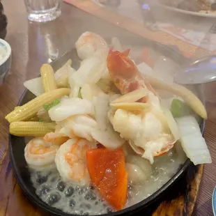 Fisherman's net sizzling