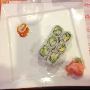 Beautiful presentation of California Rolls!! Tastes as good as it looks!