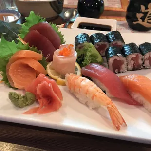 Sushi &amp; sashimi lunch.