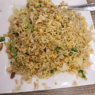 Chicken Fried Rice with Salty Fish