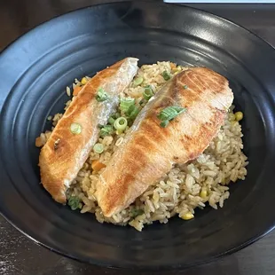 Fried Rice With Salmon