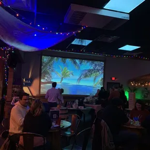 Cool ocean projector backdrop