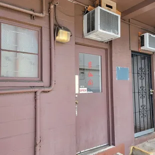 Rear entrance from parking lot