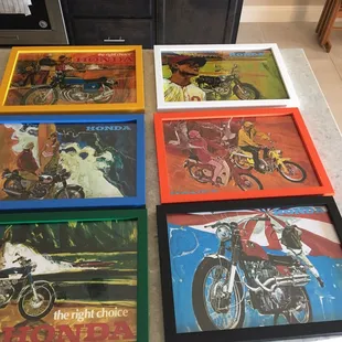 Vintage Honda advertisement posters