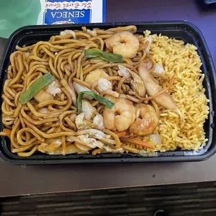 Shrimp lo mein combo