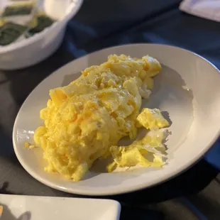 Scrambled eggs with cheese