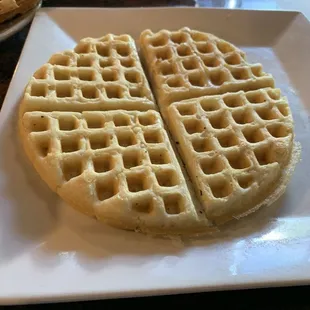 Chicken and waffles is the special on Sundays