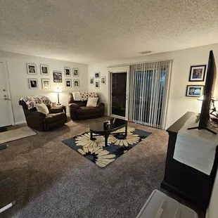 The living room is also very spacious plenty of room plus some!
