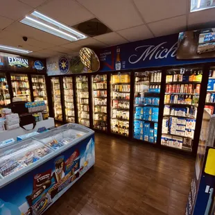 the inside of the store