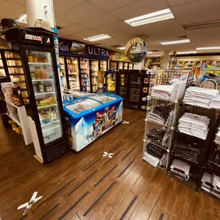 the inside of the store