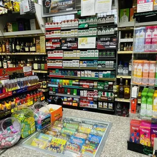 Lottery! Vapes! Cigarettes! Liquor! We offer it.