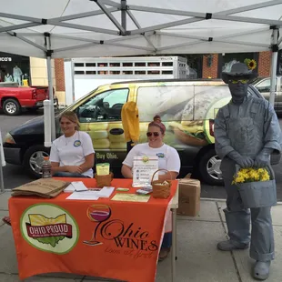 a man and a woman sitting at a table