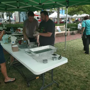 Bryant and Damian hard at work!