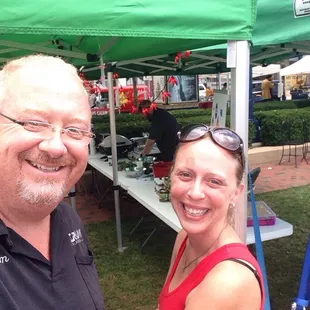 Hanging with Melissa H at CaJohns chef demo.