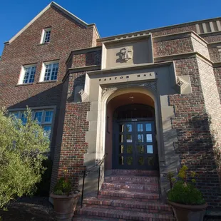 The front entrance to Easton Hall