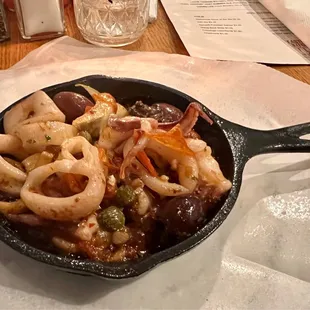 Mini skillet calamari (December 2022 dinner)