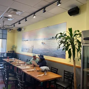 interior, sushi and sashimi
