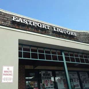 the front of the store