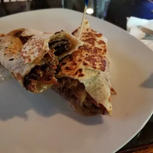 Philly cheesesteak wrap