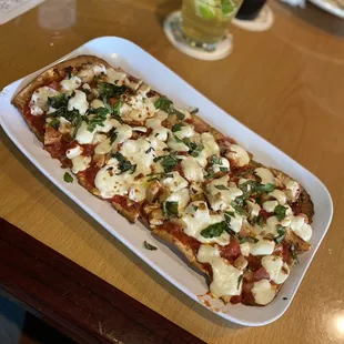 Margarita flatbread with chicken