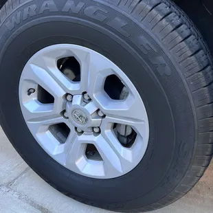 No tire dressing.