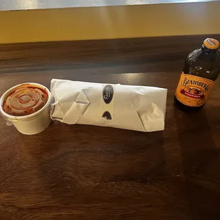 Hot Pastrami w/ tomato sauce & Cheese