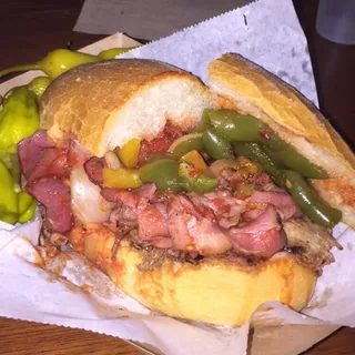 Roast Beef, Pastrami w/ Cheese Cold Sandwich