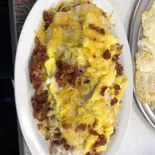 Bacon and biscuit scramble