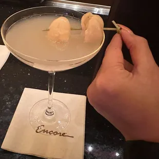 Lychee garnish