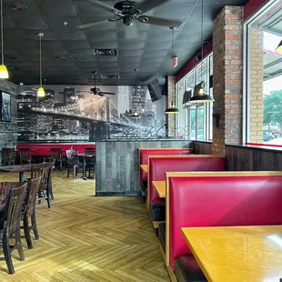 the interior of a restaurant