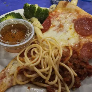 My meal from the buffet